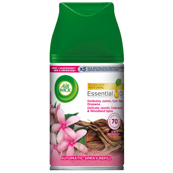 AIR WICK FRESHMATIC - ZAPAS 250ml JAŚMIN,CEDR,DRZE