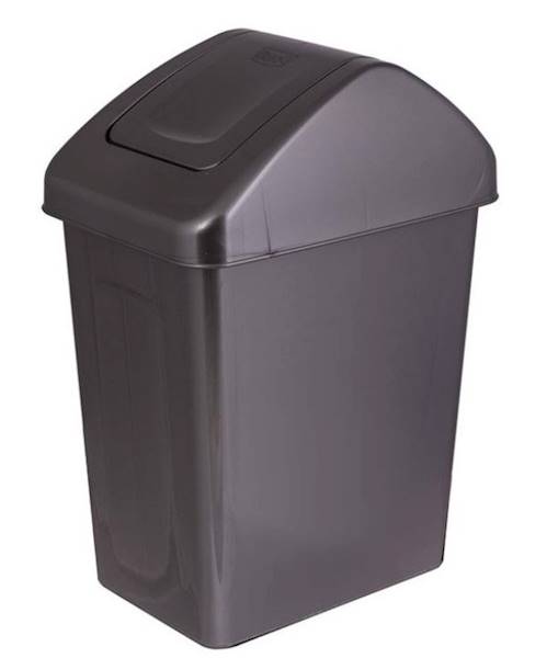 KOSZ uchylny 10L SWING BIN szary antracyt BQ-1310