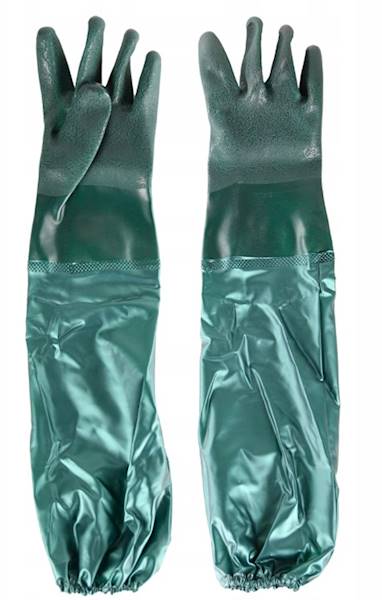 Rękawice DŁUGIE PARA rozm L ZIELONE