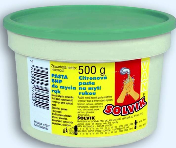 SOLVIK VAN Pasta BHP do rąk 500g MYDLANO-PIASKOWA