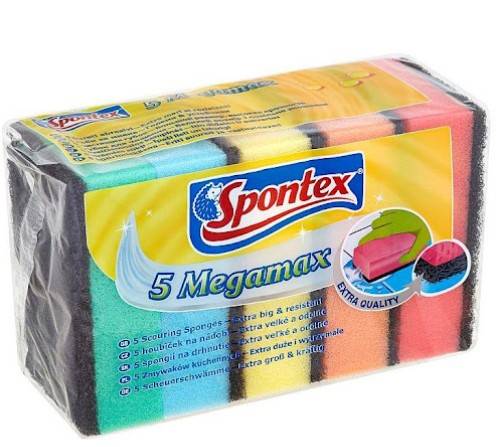 ZMYWAK DO NACZYŃ - 5szt Megamax SPONTEX
