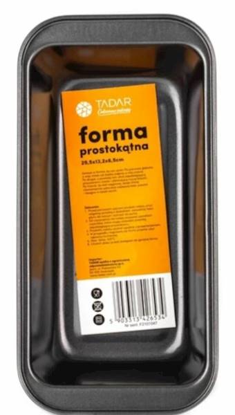 FORMA BLACHA KEKS 25,5x12,5  non-stick 