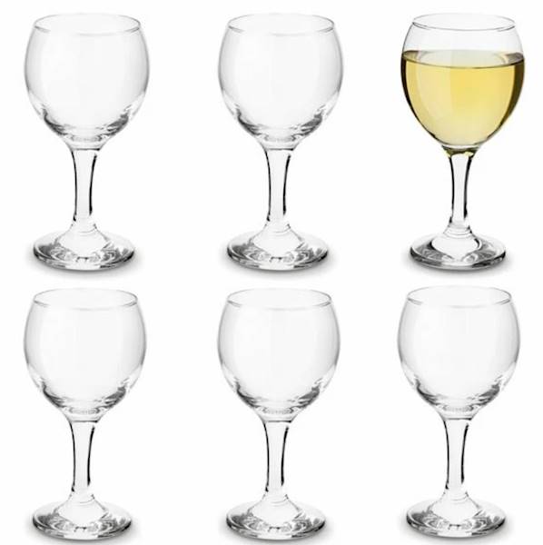 KPL 6 KIELISZKÓW DO WINA 260ml Lav Misket