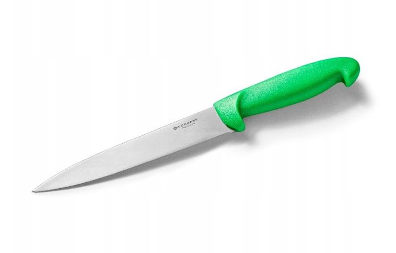 NÓŻ 18cm HACCP ZIELONY warzywa