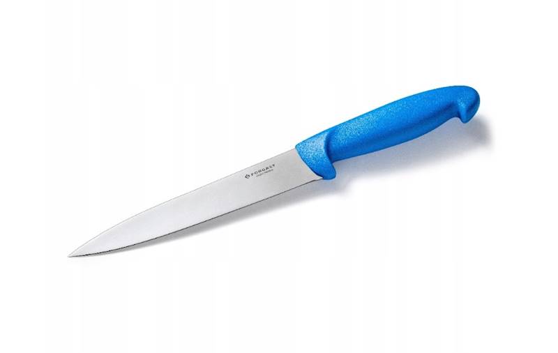 NÓŻ 18cm HACCP NIEBIESKI ryby