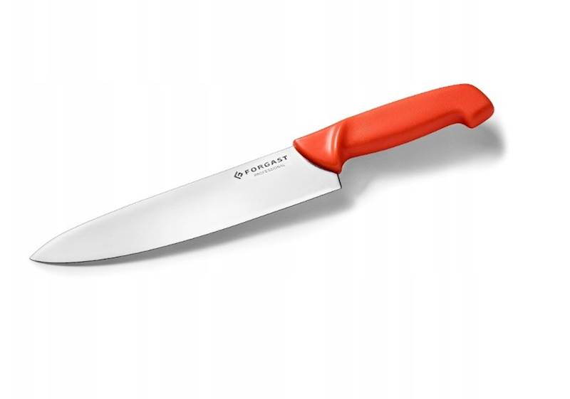 NÓŻ 22cm HACCP CZERWONY mieso czerwone