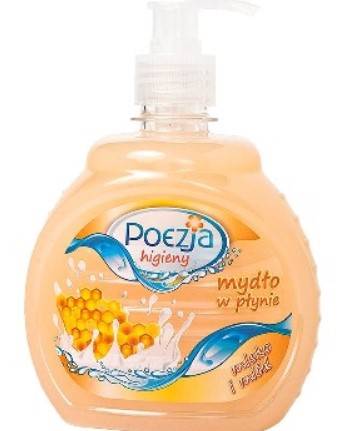 POEZJA mydło 500ml dozownik pompka MLEKO MIÓD  /8/