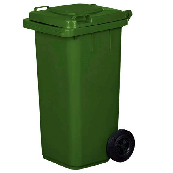 KOSZ POJEMNIK NA ODPADY 120L ZIELONY 721098 