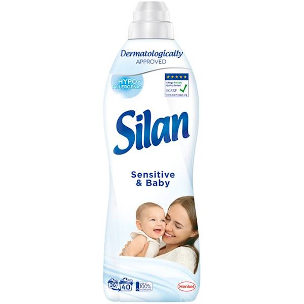 SILAN 880ml płyn do płukania 40P SENSITIVE