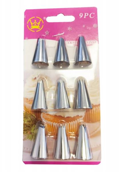 KOŃCÓWKI DO DEKORACJI CIAST 9szt -ONE Cake