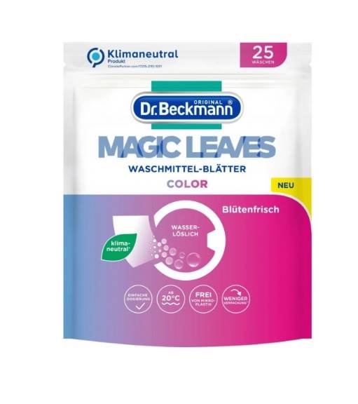 DR BECKMANN MAGICZNE LISTKI do prania 25szt KOLOR