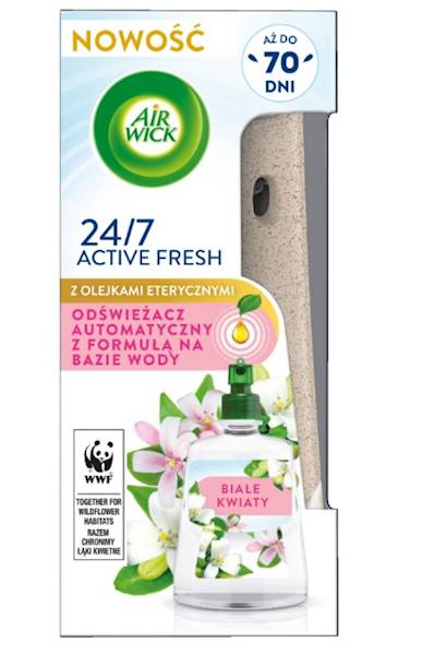 AIR WICK odświeżacz 228ml URZĄDZENIE Białe Kwiaty