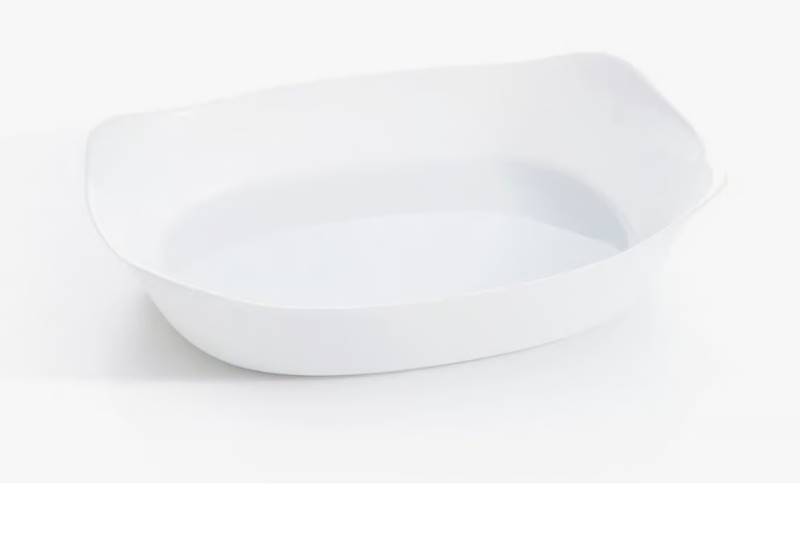 NACZYNIE żaroodporne brytfanna biała 30x22cm Lumin