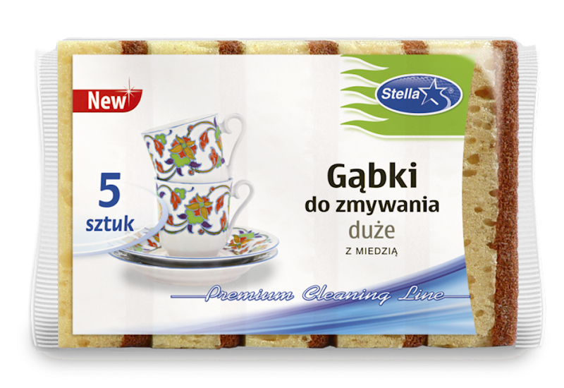 ZMYWAK kuchenny z miedzią 5szt STELLA