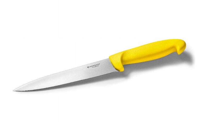 NÓŻ 18cm HACCP ŻÓŁTY do mięsa drobiowego