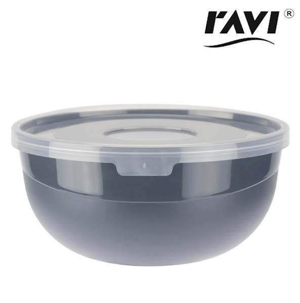 MISECZKA 14cm  0,7L plastikowa z pokrywką MIX RAVI