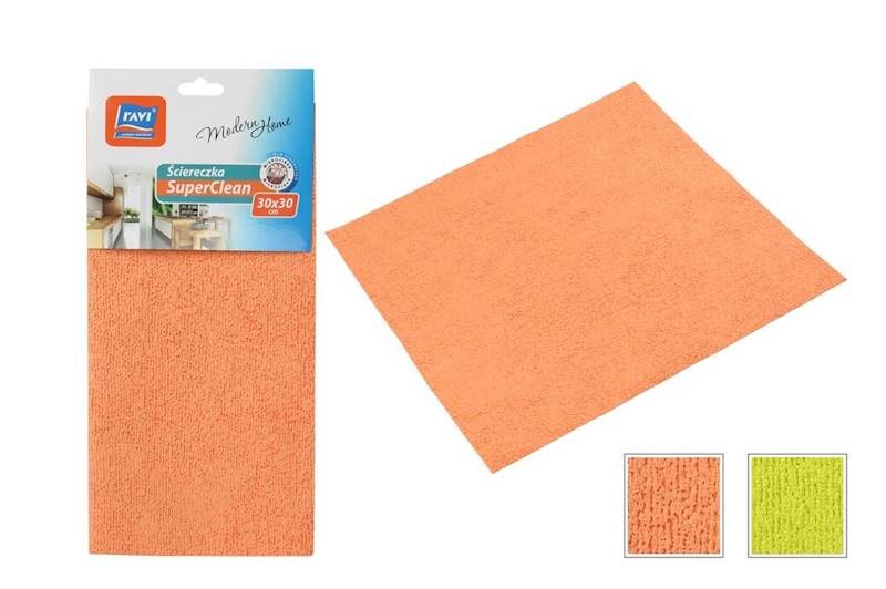 ŚCIERECZKA mikrofibra 30x30cm SUPERCLEAN RAVI
