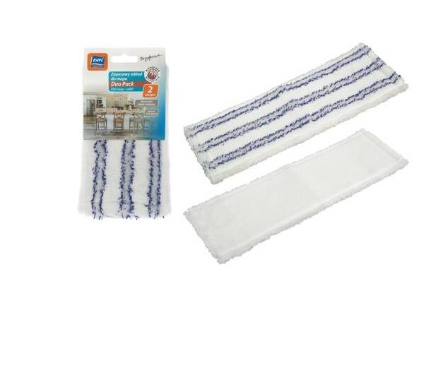 MOP płaski 40cm mikrofibra ZAPAS - 2szt RAVI