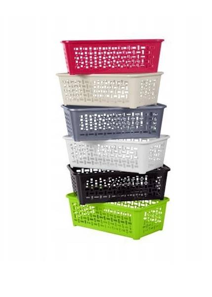 KOSZYK DOMINO 4  kolor MIX  36,4x25,8xh14cm