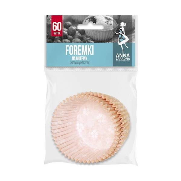 FOREMKI NA MUFFINKI papierowe 7x4,5cm -60szt AZmix