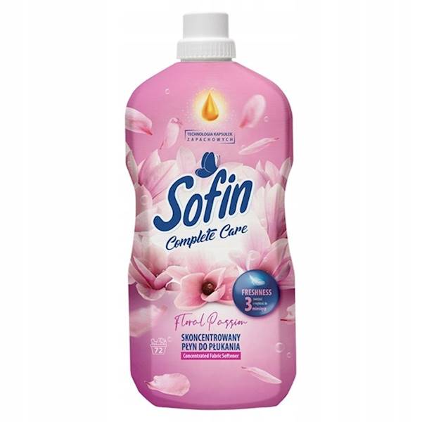 SOFIN 1,8L koncentra do płukania FLORA PASSION róż