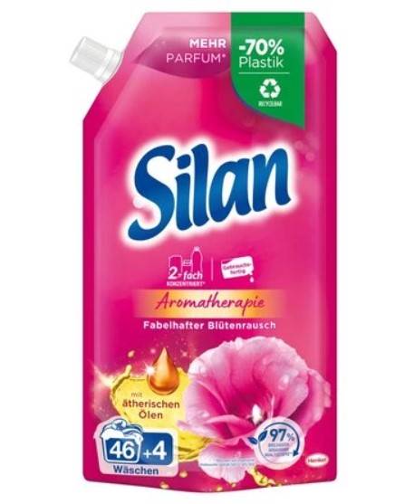 SILAN 550ml płyn do płukania ZAPAS różowy kwiatowy