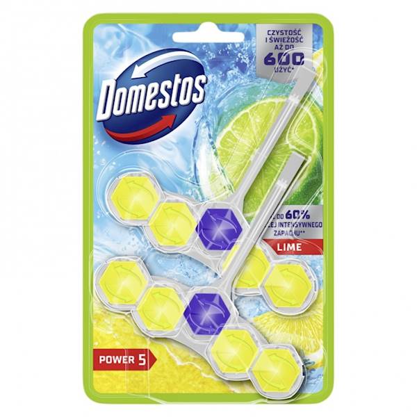 DOMESTOS POWER 5 -2SZT- zawieszka WC CITRUS -2szt