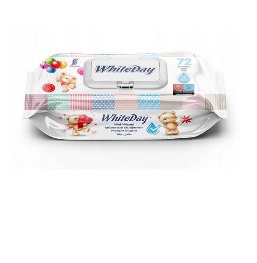WHITEDAY chusteczki nawilżone 72szt WhiteDay Bear