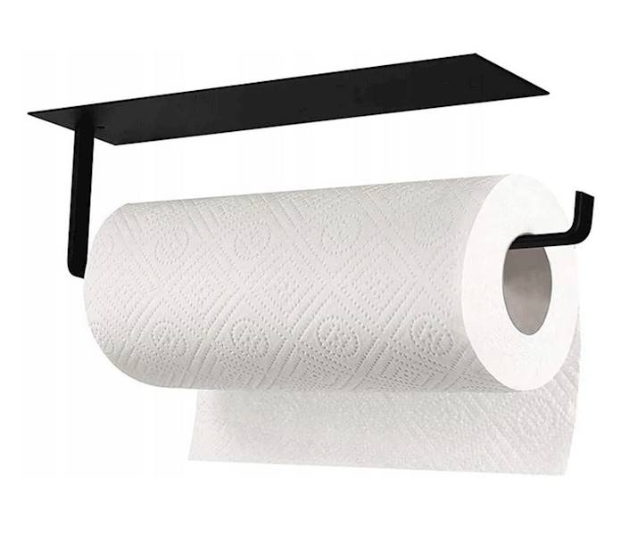 UCHWYT NA RĘCZNIK PAPIEROWY metalowy czarny