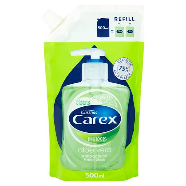 CAREX mydło 500ml antyb.ZAPAS Aloe Vera /saszetka/
