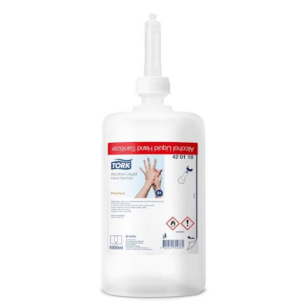 TORK S1 płyn do dezynfekcji rąk 1L Premium 420118 