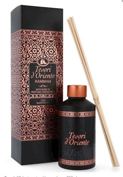TESORI patyczki zapachowe 200ml HAMMAM czarne