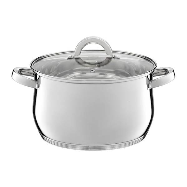 GARNEK 24cm 6,1L BERRY szkl.pokrywka IND. 60802