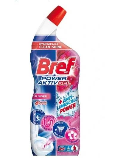 BREF 700ml WC ŻEL FLOWER Power Aktiv GEL