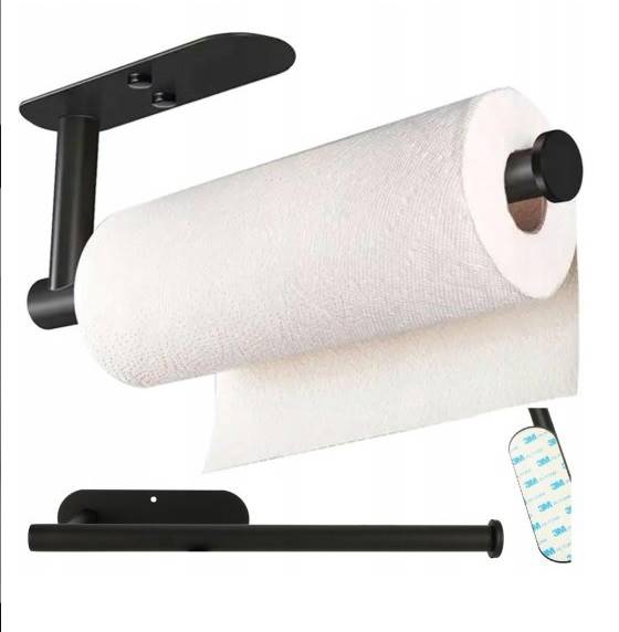 UCHWYT NA RĘCZNIK PAPIEROWY metal.CZARNY WL10138