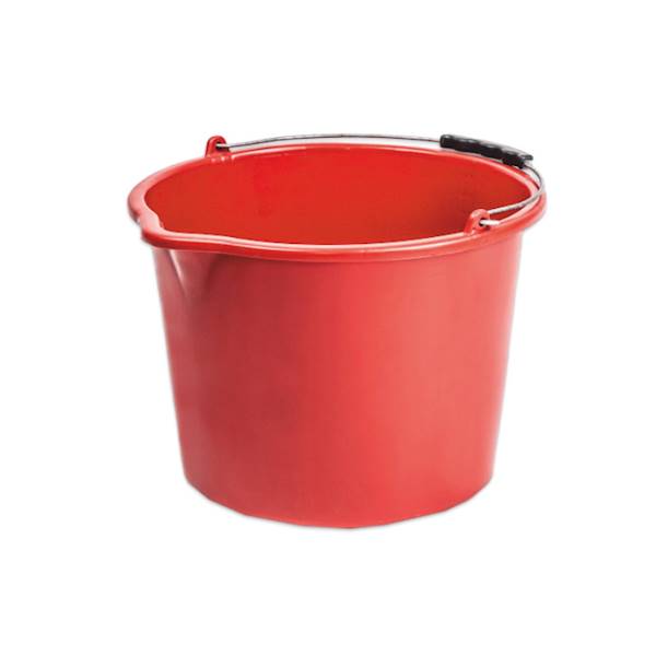 WIADRO BUDOWLANE 16L KOLOR czerwone 3279