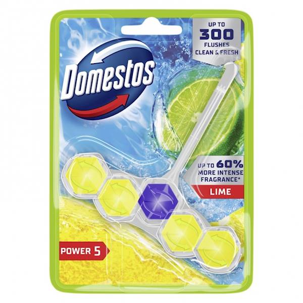 DOMESTOS POWER 5 zawieszka WC LIME 55g /9/