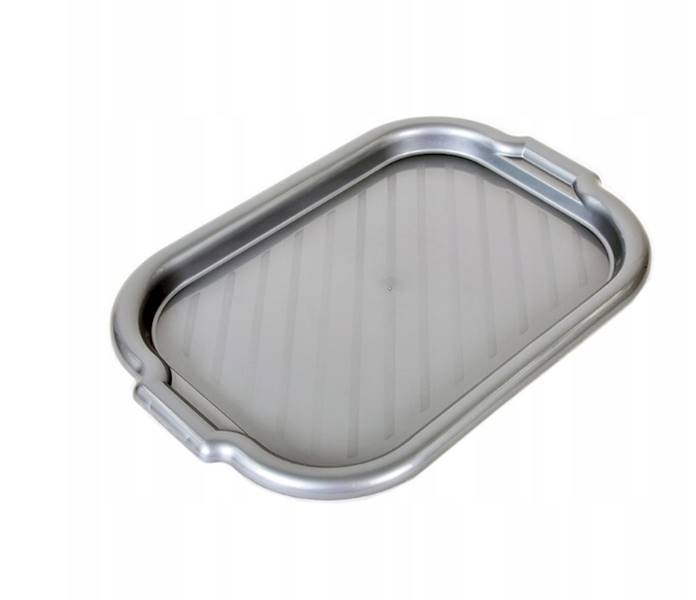 TACA prostokątna SELMA 39x28cm srebrna  DI9219