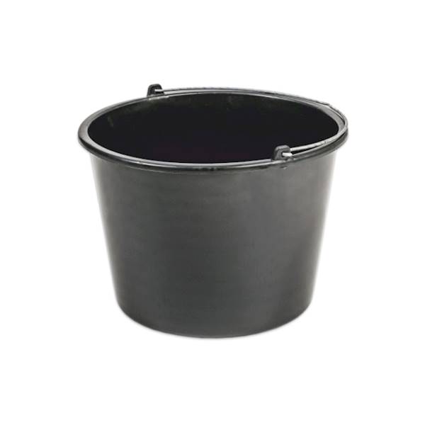 WIADRO 10L BUDOWLANE czarne 3273