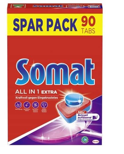 SOMAT tabletki do zmywarek 90szt ALL in ONE