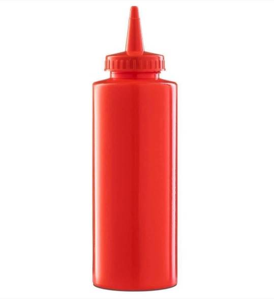 DYSPENSER DO SOSÓW 350ml butelka czerwony
