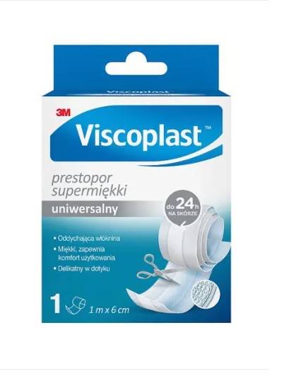 PLASTR UNIWERSALNY 1m x 6cm 3M VISCOPLAST