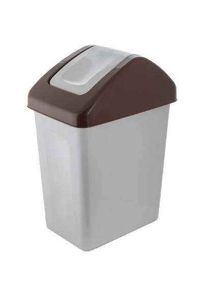 KOSZ uchylny 10L 1310 SEGREGACJA BIO brązowa pokr.