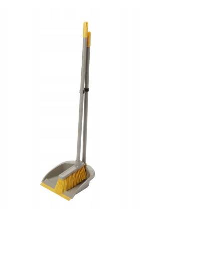 LENIUCH zmiotka + szufelka BX220AW szaro-żółta