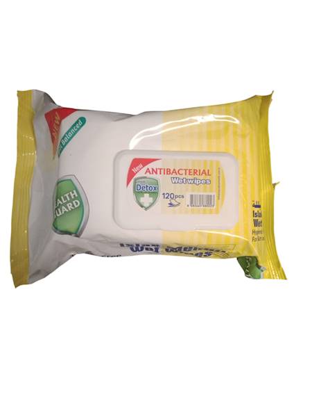 FRESH DETOX chusteczki 120szt ANTIBACTERIAL żółte