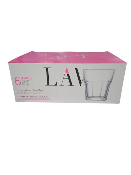 KPL SZKLANEK 305ml 6szt ARAS whisky ARA233 /8/