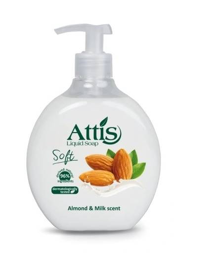 ATTIS mydło w płynie 500ml ALMOND MILK   /6/