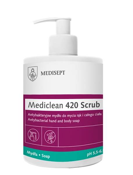 MediClean 420 Scrub 500ml ANTYBAKTERYJNE MYDŁO