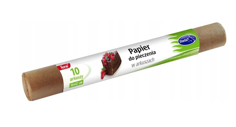 PAPIER DO PIECZENIA 10 arkuszy - brązowy Stella