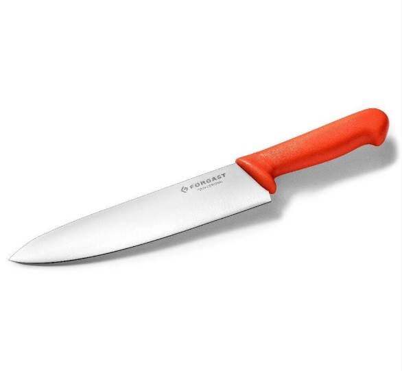 NÓŻ 21cm HACCP CZERWONY mięso czerwone